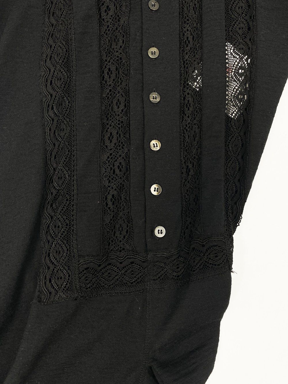 Junya Watanabe F/W 2007 twisted dress with lace panels — JAMES VELORIA